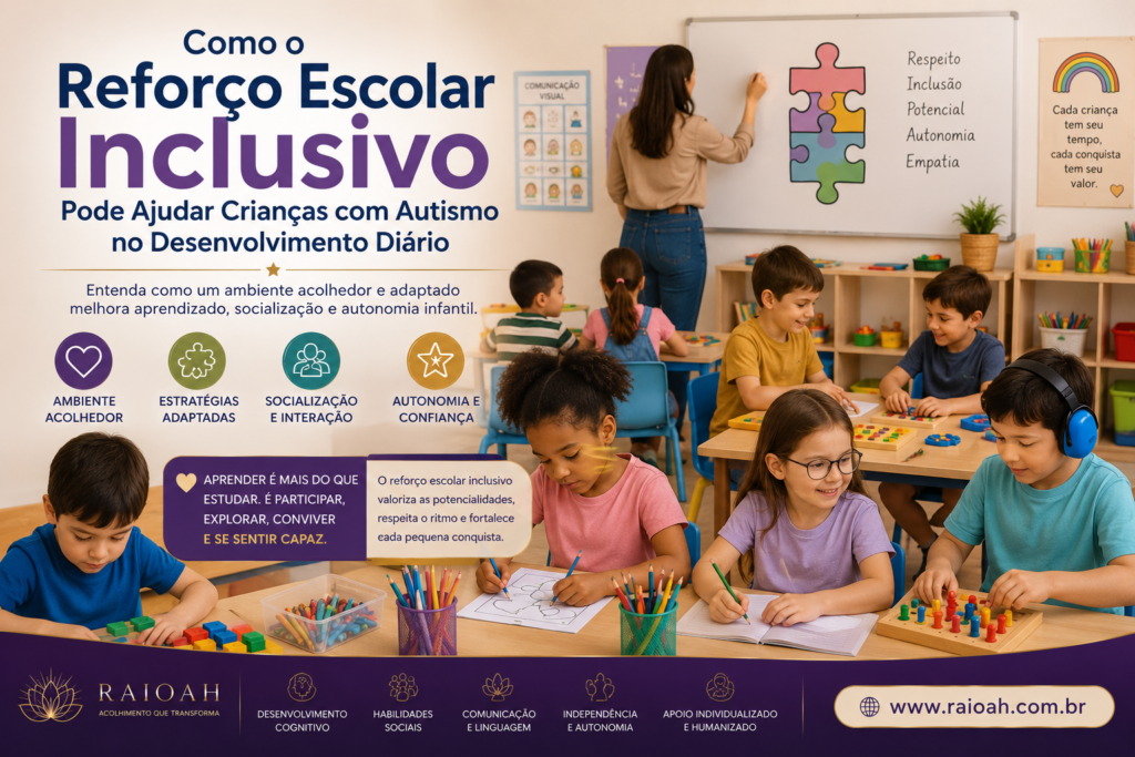 Artigo Como o Reforço Escolar Inclusivo Pode Ajudar Crianças com Autismo no Desenvolvimento Diário